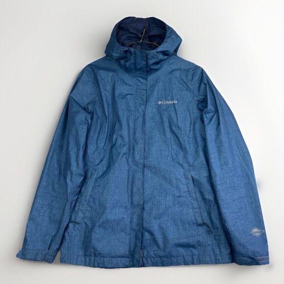 Columbia Womens Arcadia Omni Tech Jacket S Blue Nylon Windbreaker Coat - Picture 1 of 16